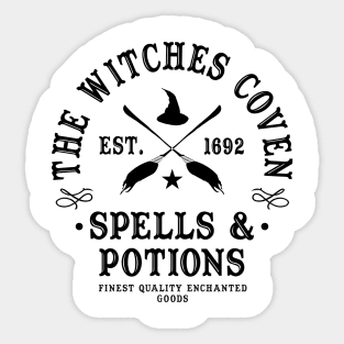 Wiccan Occult Witchcraft Witches Coven Spells & Potions Sticker